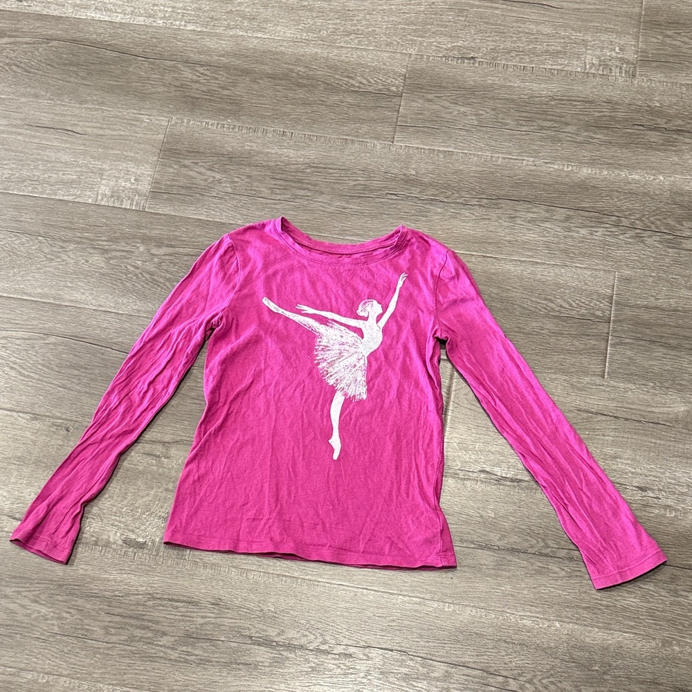 GAP Fuchsia Ballerina Long Sleeve Tee